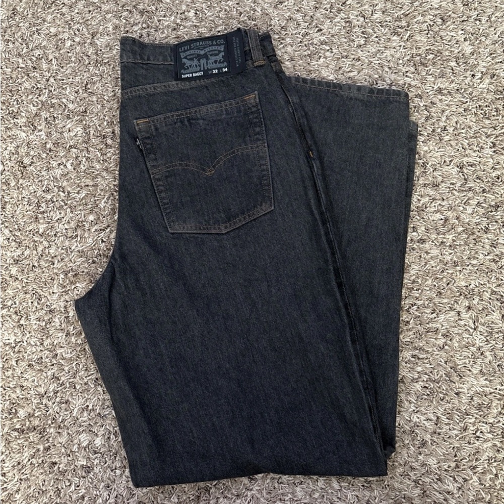 Levi’s UO Exclusive Skateboarding Super Baggy Jean 32x34 Washed black